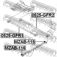 FEBEST MZAB-115 Draagarmrubber