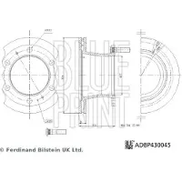 Blue Print ADBP430045 Remschijf