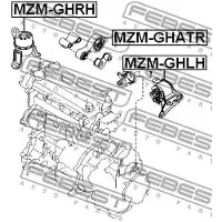 FEBEST MZM-GHRH Motorsteunlager