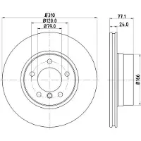 Hella 8DD 355 109-901 Remschijf