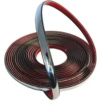 Carpoint Decoratie strip chroom 6 mm 8m