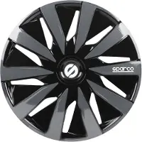 Sparco Wieldoppen Lazio - 16 inch - Zwart/Grijs