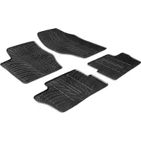 GledRing Rubbermatten Peugeot 307/308 3/5 deurs/SW (T profiel 4-delig + montageclips) voor o.a. PEUGEOT