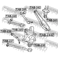 FEBEST TAB-242 Draagarmrubber