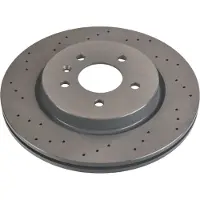 FEBI BILSTEIN Remschijf 108196 achter, geventileerd, geperforeerd, 1 Stuk