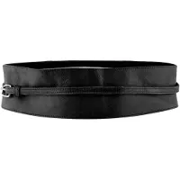 Pieces Vibs New Tie Waist Leather Belt Zwart 75 cm Man