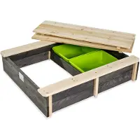 Exit Aksent Houten Zandbak 94x77cm - Zandbak voor Buiten - Kinderzandbak - FSC Hout - Tuin