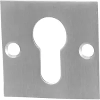 GPF bouwbeslag Cilinderrozet plat vierkant 50x50x2mm - RVS geborsteld