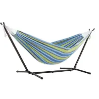 VIVERE Combo hangmat met standaard Frank's tweede kans: nee, Gewicht: 14 kg, Kleur: blauw/groen