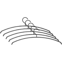 Spinder Design SILVER Kledinghangers (set van 5 stuks) - Zwart