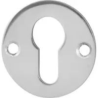 GPF bouwbeslag Cilinderrozet plat rond 50x2mm - RVS gepolijst