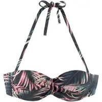 LASCANA Beugelbikinitop in bandeaumodel Reese in palmendesign | Maat DD