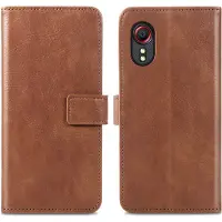 IMoshion Luxe Bookcase voor de Samsung Galaxy Xcover 5 - Bruin