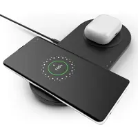 Belkin WIZ002vfBK 2x 10W Dual Wireless Charging Pad-PSU