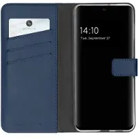 Selencia Echt Leren Bookcase voor de Samsung Galaxy A32 (5G) - Blauw
