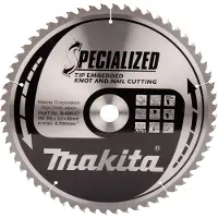 Makita Accessoires Cirkelzaagblad Hout (noest/spijker) | Embedded Tip 355x30x3,0 60T 18g - B-09547