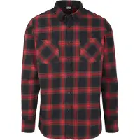 Urban Classics Overhemd rood / zwart
