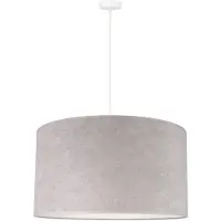 Duolla Hanglamp Bristol , dimbaar, alu / grijs / zink, Woon-/ Eetkamer, Textiel / Stof / Zijde, Hanglamp