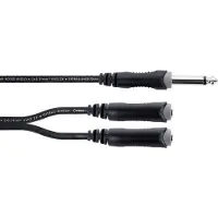 Cordial EY 0,3 PGG XLR Y-adapter [1x Jackplug male 6,3 mm (mono) - 2x Jackplug female 6,3 mm (mono)]