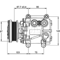 MAHLE ORIGINAL ACP 1099 000P Aircopomp