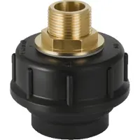 Geberit PE overgangskoppeling messing draadnippel BU ø 50/3/4"