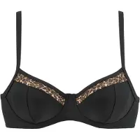 LASCANA Bikinitop 'Adele' beige / bruin / zwart