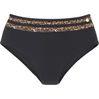 LASCANA Bikinibroek 'Adele' beige / bruin / zwart