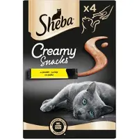 Sheba 11x Creamy Snacks Kattensnoepjes Kip 4 Stuks