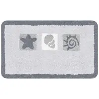 Kleine wolke Beach badmat 55x65x2 cm, oestergrijs