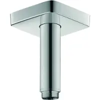 Hansgrohe plafondbevestiging e 100 mm, chroom