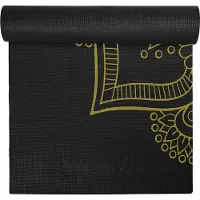 VirtuFit Premium Yogamat - 183 x 61 x 0,4 cm - Onyx Black Mandala