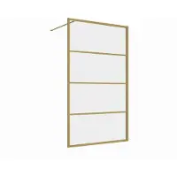 Guido Gusto 120x200 inloopdouche serie Rafaella mat goud