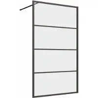 Guido Gusto 80x200 inloopdouche serie Rafaella mat zwart