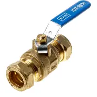 Raminex kogelkraan knel 22x22mm recht