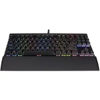 Corsair Gaming K65 RGB RAPIDFIRE Compact Mechanical - Toetsenbord - achtergrondverlichting - USB - Frans - toetsschakelaar: CHERRY MX Speed - geanodiseerd geborsteld aluminium