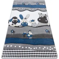 Rugsx Tapijt PETIT FARM Boerderij Dieren blauw 240x330 cm