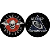 Ginza.se Avenged Sevenfold - Skull / Space Platenspeler Slipmat - Multicolours