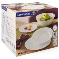 Luminarc Trianon Serviesset - Wit- 6 personen - 19 delig