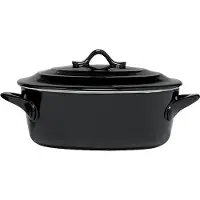 COSY&TRENDY Cosy & Trendy Black Ovenschotel Met Deksel - Ovaal - 0L5 - Ø 16.5 cm x 13 cm x 6 cm