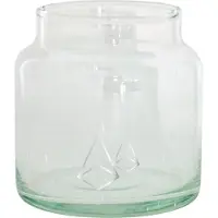 Tak Design Vaas Diamonds S - Handgemaakt - Glas - Ø10 x 11 cm - Zilver
