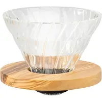Hario V60-02 glazen druppelaar Olijf VDG-02-OV