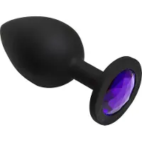 Doc Johnson Booty Bling - Spade Butt Plug - Groot purple