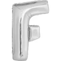 Amscan Letterballon F Folie 86 Cm Zilver