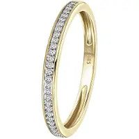 Lucardi Ring goud / transparant
