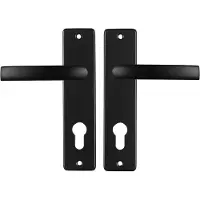 Starx Deurklink Zwart †“ Deurbeslag †“ Deurschild voor Profielcilinder (PC72) †“ Deurklink Blok
