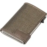 Tony Perotti Furbo RFID Creditcardhouder met papiergeldvak, Titanium - Taupe