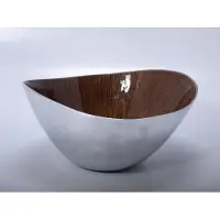 Voccelli Bowl ø 29,5cm aluminium coating bruin handmade