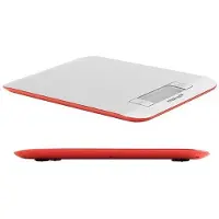 Mastrad Elektronische keukenweegschaal, rvs/rood -