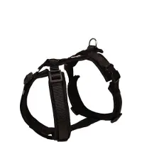 Petlando Harnas Y-Comfort Mesh, Zwart (XS, Hond, Algemeen), Kraag + Leiband