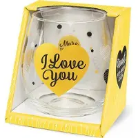 Miko Wijn -Waterglas I Love You Valentijn